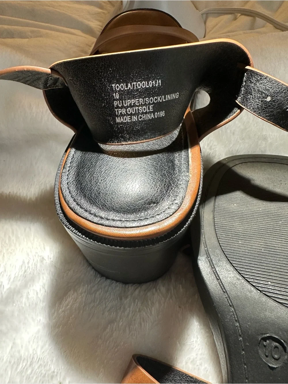 Madden Girl Brown Double-Strap Platform Sandals